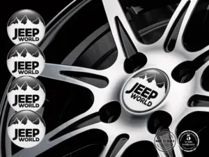 Jeep Badge Marchio Ruota Stile Resina Cupola